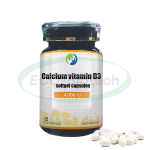 Ausreson Vitamin D3 + K2 Softgel takviyesi Vegan destek güçlü kemikler kalsiyum Vitamin D3 + K2 yumuşak jel kapsüller - Product Image 1