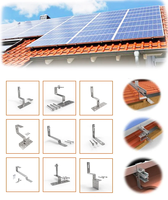 Kit de structure de montage de panneaux solaires en céramique réglable SOEASY pour toit incliné, support de module photovoltaïque