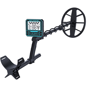Détecteur de métaux portable à main, bobine de recherche de 30 cm, en plastique noir, pour adultes, recherche de trésors en extérieur GT887 - Product Image 3