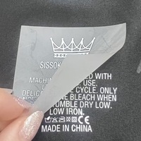 Logos personnalisés fins, lisses et plats pour transfert thermique, étiquettes intérieures résistantes à la décoloration compatibles avec la presse à chaud pour robes en tricot et usines de coussins