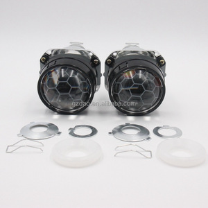 Đèn pha ô tô mini DEAO Hot Bi-xenon <span class=keywords><strong>HID</strong></span> <span class=keywords><strong>Projector</strong></span>, thấu kính tổ ong, lắp đặt thay thế, màu xanh dương, 2.5 inch, loại phổ thông, bộ H1 - Product Image 2