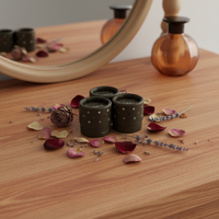 Bocaux en papier kraft de haute qualité marron, doublure intérieure en cire, conteneur en carton pour crème pour les yeux, emballage imprimé estampé