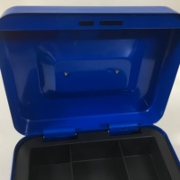 Shuaima M200-Blau 200x160x90mm Schlüsselschloss-Sicherheits-Metallkassette