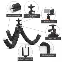 Universal Mini Fleksibel Spons Portabel Gurita Tripod Pemegang Mount Adapter Selfie Tongkat Tripod Berdiri untuk Ponsel atau Kamera