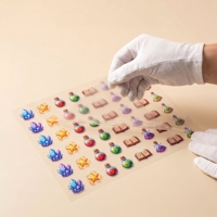 Kit d'autocollants 3D personnalisés à faire soi-même, scène rétro, musée de jouets, autocollants PET anti-stress