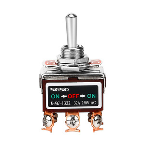 Sgso Rocker Switch 32A 250V Ac On Off On Screw Terminal Toggle Switch With Copper Parts - Product Image 5