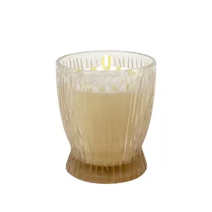 Velas customizáveis OEM para decoração de casa, frasco de vidro de 7 onças, cera de parafina, cera de soja, vela perfumada