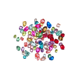 Grava de vidrio de colores de 3-8 mm para decoración de acuarios y manualidades de joyería DIY - Product Image 1