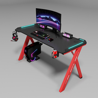 Escritorio Profesional para Computadora Yz, Escritorio Ajustable en Altura para Oficina en Casa, Mesa para Juegos de PC con Luz RGB