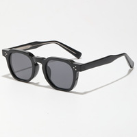 Lunettes de soleil à monture épaisse dégradé orange, monture intégrale, en stock, protection UV400 TR90, personnalisables OEM