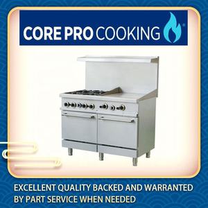 Équipement commercial de restaurant 4 brûleurs avec la gamme de cuisson de gaz de gril de 24 pouces avec le four - Product Image 6