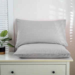 Juego de Almohadas de Fibra de Plata para Conexión a Tierra con Patrón Bordado, Rectangulares, para Uso Doméstico y Hospitalario, Alivio del Dolor y Aumento de Energía - Product Image 1