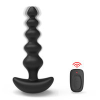 Jouet sexuel anal en silicone à télécommande, masseur de prostate masculin, plug anal G-spot, perles anales vibrantes, vibrateur pour homme gay et femme