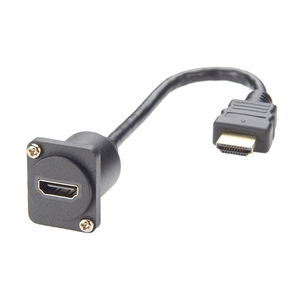 Premier Cable PCM-0385 Conector HDMI Tipo D Macho-Hembra para Montaje en Panel, Contactos de Cobre Chapados en Oro, con Clasificación IP - Product Image 1