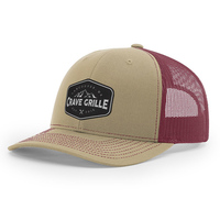 Gorra Trucker de 6 Paneles con Logotipo Personalizado Bordado en Malla Marrón para Hombre, Venta al por Mayor