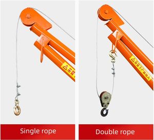 Construcción del hogar Edificio 1000kg Mini Monkey Lift Pequeña grúa de elevación - Product Image 4