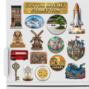 Europäische Neuerscheinung <span class=keywords><strong>NABA</strong></span> NB-134 Individueller Holz-Kühlschrankmagnet Magnetischer Aufkleber Mittelgroßes Art-Deco-Design Langlebige Souvenirs für Zuhause - Product Image 3