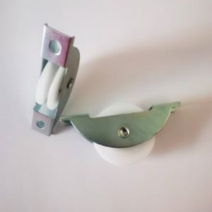 U oluk palet makarası itme-çekme vitrin rafı kiremit raf raylı tekerlek rulman ile 625 galvanizli naylon tekerlek plastik kasnak - Product Image 4