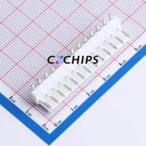 W396110K-13PY2113 Wire-to-Board Pin Header Bent Lead Through Hole,P=3.96mm Connector 1x13P 3.96mm Right Angle Insert VH - Product Image 1