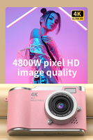 Kamera Digital Mini Lucu 2.4 Hd Rotary 4K Baterai Lithium 800mAh Zoom 16X Layar 2-3" Sensor CCD TF/MicroSD Pengambilan Video