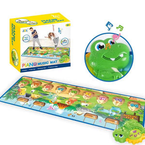 Alfombra de Piano Ecológica para Bebés, <span class=keywords><strong>Gimnasio</strong></span> para Bebés, Alfombra de Juego Musical con Dinosaurios, Instrumentos Musicales, Alfombra de Piano para Bebés con Dinosaurios - Product Image 2