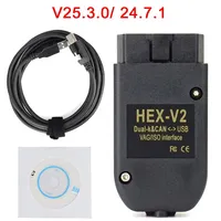 Escáner OBD2 VAGCOM 253 HEX V2 para VW Audi Skoda Seat-USB Multi-idioma para Herramienta