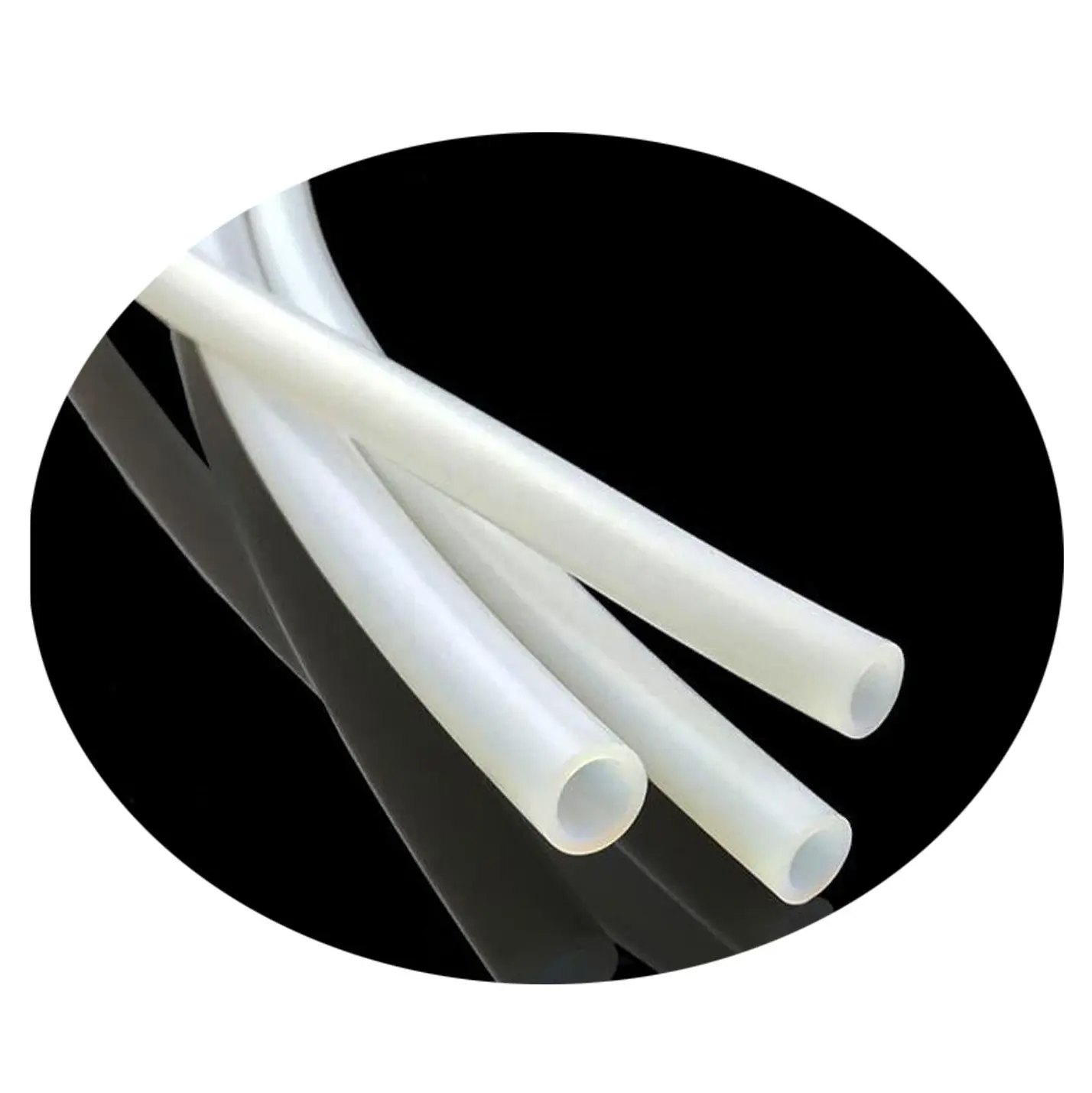 2M PTFE Tubo 3D Printer Tubo de 1.75mm Filamento, 4mm OD X 2mm ID Limpar PTFE Tubing High-Temperature Resistance flexível