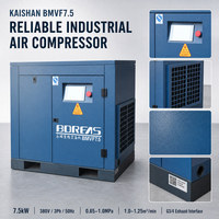 Compresseur d'air à vis à aimant permanent à fréquence variable KAISHAN BMVF7.5 7,5 kW, compresseur d'air industriel