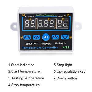 <span class=keywords><strong>W88</strong></span> 12V/220V डिजिटल थर्मोस्टेट इनक्यूबेटर के लिए रिले 10A हीटिंग ठंडा नियंत्रण XH-W1411 Thermoregulator तापमान नियंत्रक - Product Image 5
