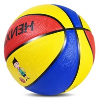 Mini ballon de basket en caoutchouc durable pour l'entraînement en salle et l'utilisation comme jouet, léger avec logo imprimé, fabriqué en caoutchouc