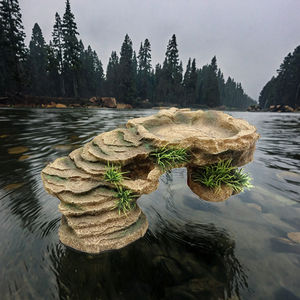 수족관 및 테라리움을위한 거북이 Basking 플랫폼 숨어있는 동굴 탱크 액세서리 Sh 애완 동물 제품 등반 파충류 - Product Image 3