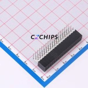 SSW-118-02-T-T-RA Pin Socket Bent Lead Through Hole,P=2.54mm Connector 2.54mm 2.54mm Right Angle Insert Three Row - Product Image 1