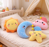 Porte-clés en peluche 3D mignon et de haute qualité, motif ciel, pour enfants, cadeau d'anniversaire, vente en gros