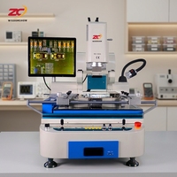Équipement professionnel de retravaillage de circuits imprimés WDS-800A avec chauffage à trois zones pour le soudage et le dessoudage BGA