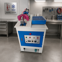 Machine de moulage de talons à plaque froide et chaude unique, machine de moulage de la partie arrière à froid et à chaud
