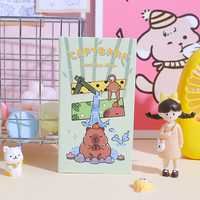 2025 gros A7 Mini mignon dessin animé Capybara poche cahier journal Mini bloc-notes stationnaire pour les étudiants école
