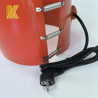 Chauffe-eau à baril en caoutchouc de silicone 220V 2000W pour fût à huile de 55 gallons avec contrôle de la température