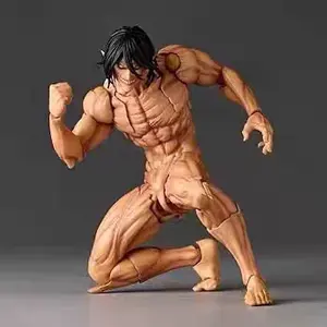 KAIYODO Revoltech Eren Jaeger PVC Anime Action Figure <span class=keywords><strong>Amazing</strong></span> Yamaguchi KO Model Koleksi Mainan Hadiah - Product Image 3