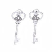 Porte-clés personnalisés en forme de clé squelette 3D grand format, finition bronze antique, Llavero, porte-clés personnalisés, clés anciennes sur mesure