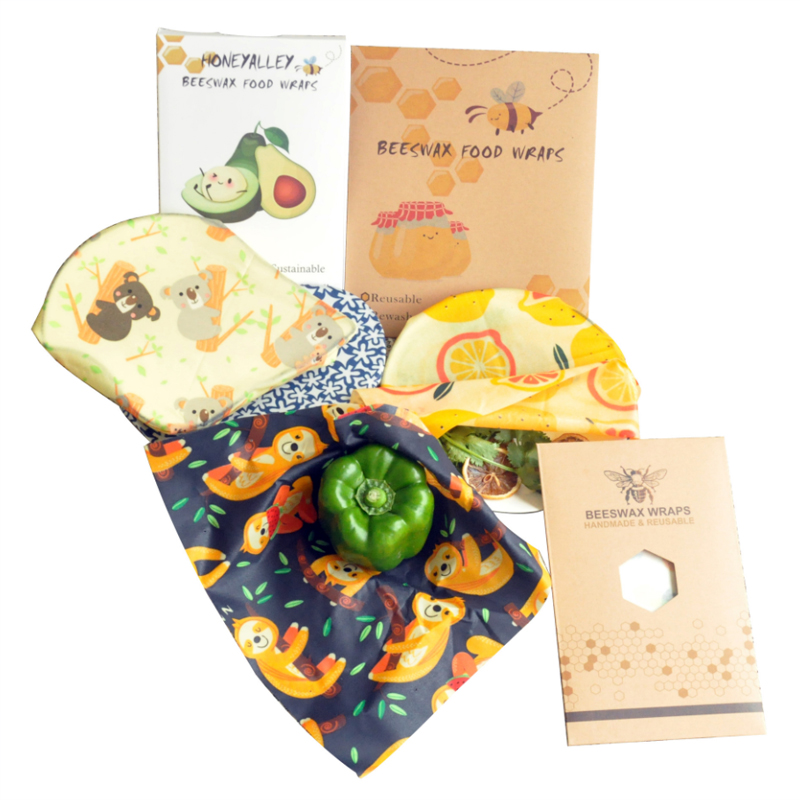 ЭК. Чист. Обертки для еды из пчелиного воска для хранения еды