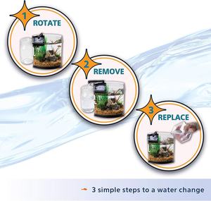 זכוכית מותאמת אישית לאקווריום הידרופוניקה לבית משרדים עם תאורה סינון סינון חומרי ניקוי מיכל דגים - Product Image 4