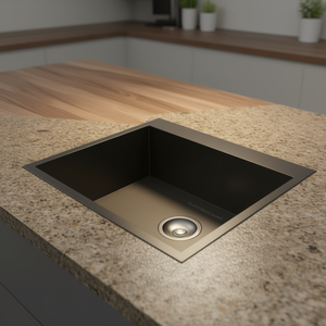 Évier de cuisine encastrable en acier inoxydable à cuve unique, 30 pouces, finition mate, design moderne, facile à nettoyer - Product Image 2