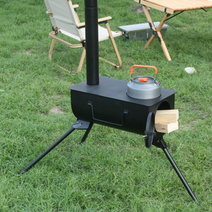 Meilleure cuisinière à bois pliable en acier pour campeurs - Portable, 20L, étanche, chauffage extérieur toutes saisons - Product Image 1