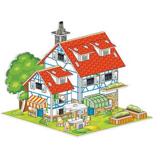 Rompecabezas <span class=keywords><strong>de</strong></span> papel tridimensional 3D, modelo <span class=keywords><strong>de</strong></span> construcción <span class=keywords><strong>de</strong></span> <span class=keywords><strong>Castillo</strong></span>, ornamento, juguete educativo, regalo para niños, fabricante en Stock, venta al por mayor - Product Image 5