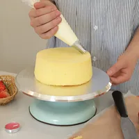 Plateau tournant pour gâteaux, table de décoration de gâteaux, outils de pâtisserie ménagers, plateau tournant de décoration DIY, 10 pouces/12 pouces, alliage d'aluminium