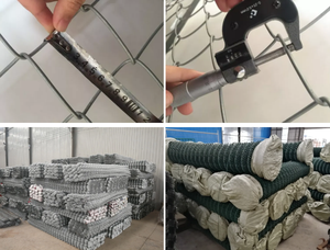 Hàng Rào Liên Kết Dây Chuyền Hàng Rào Liên Kết Dây Chuyền Mạ Kẽm Và Phủ PVC Nhà Sản Xuất Hàng Rào Liên Kết Dây Chuyền 6 Chân - Product Image 3