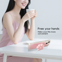 Heibingo mignon chat griffe forme petit et délicat Silicone paresseux support pour téléphone portable