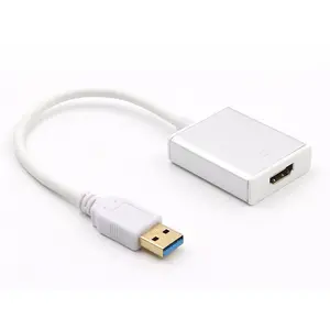 Adaptador de placa de vídeo externa USB 3.0 para HDMl e DVI