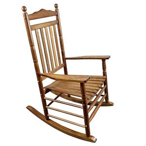 <b>Adult</b> Oak <b>Rocking</b> <b>Chair</b> <b>for</b> Balcony & Porch Elegant Comfortable Seating <b>for</b> Outdoor Spaces - Product Image 3