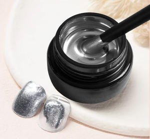 Frenshion <span class=keywords><strong>Vernis</strong></span> à ongles 3D <span class=keywords><strong>effet</strong></span> <span class=keywords><strong>miroir</strong></span> argenté or <span class=keywords><strong>rose</strong></span> métallique UV Gel 5ML en pots - Product Image 2